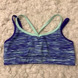 Old navy bra top purple/teal